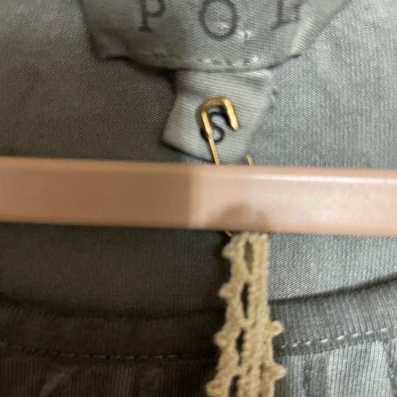 POL Charcoal Ruffle Sleeve Blouse - Picture 5 of 5